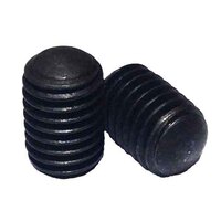 SSS01014OP #10-24 x 1/4" Socket Set Screw, Oval Point, Coarse, Alloy, Black Oxide